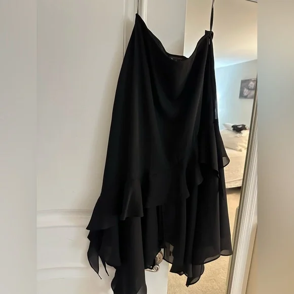 Veronique Young for W Elegant Black Women's Skirt - Picture 2 of 4